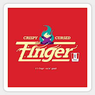 FCK Crispy Cursed Finger Sticker